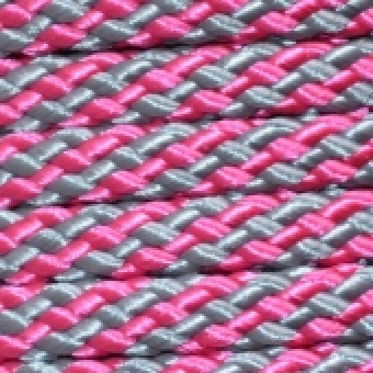 PPM touw 8 mm oud roze/grijs streep